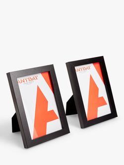 John Lewis Photo Frame, Set of 2, Black, Black
