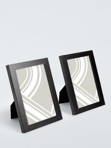 John Lewis Photo Frame, Set of 2, Black, Black