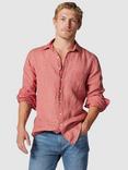 Rodd & Gunn Coromandel Linen Slim Fit Long Sleeve Shirt, Redwood