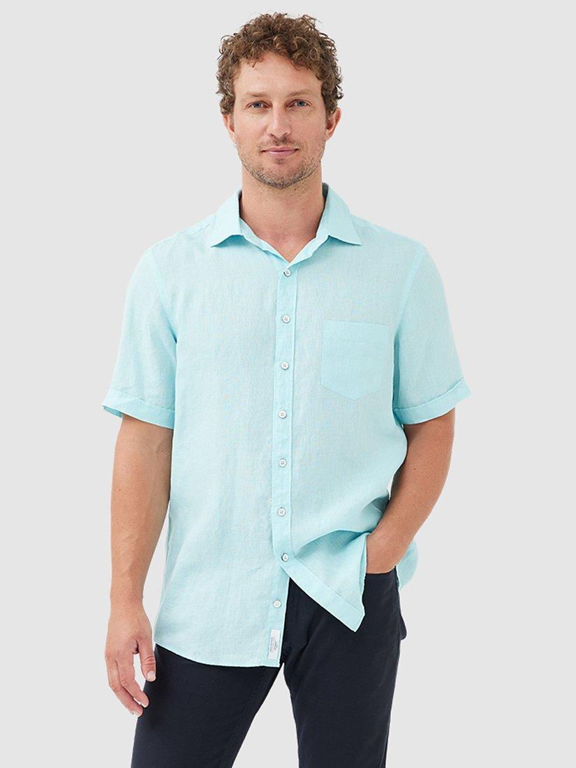 Rodd & Gunn Waiheke Short Sleeve Original Fit Linen Shirt, Capri