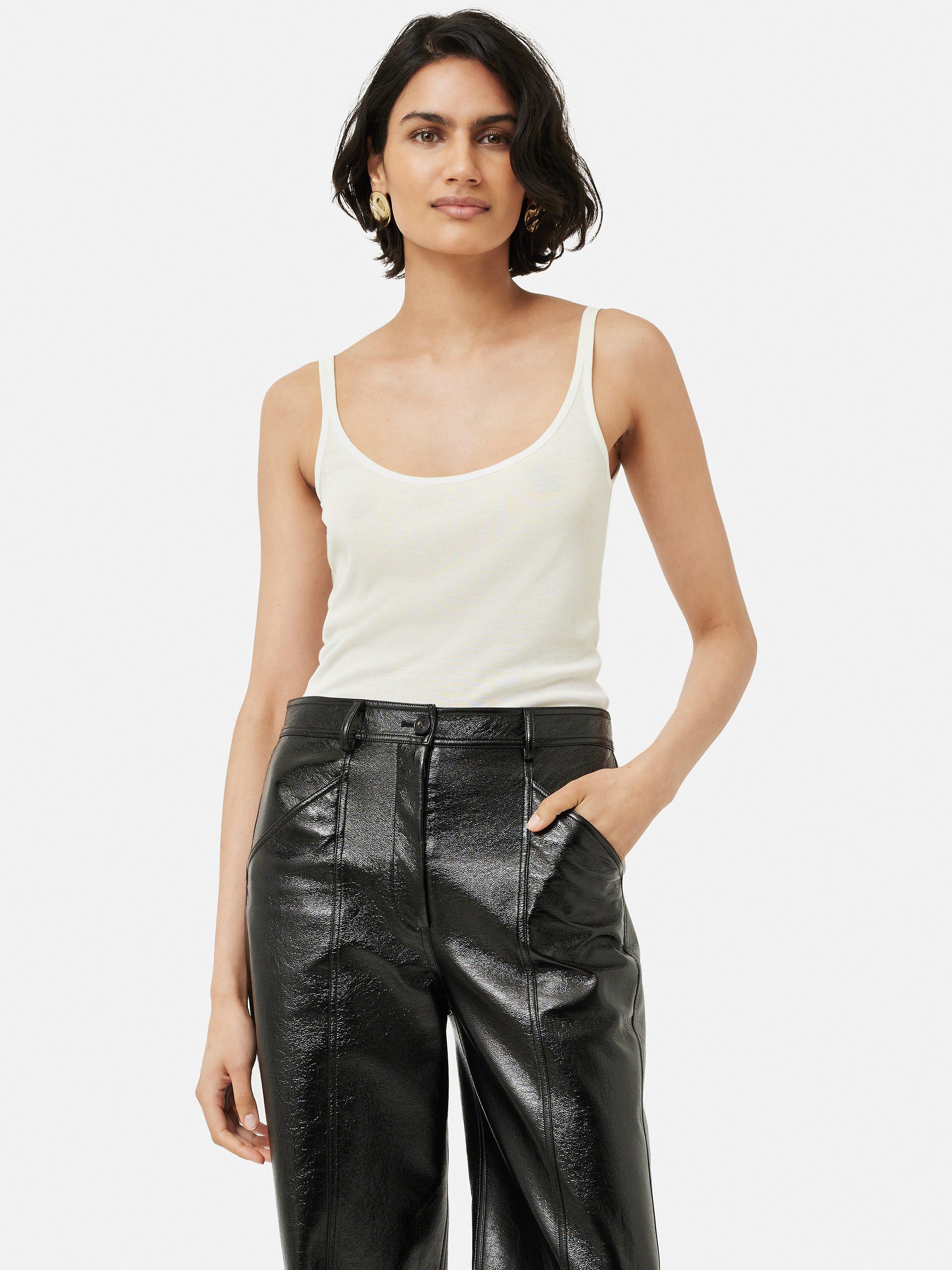 Jigsaw Fine Rib Scoop Neck Tank Top