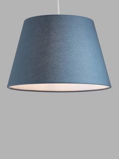 John Lewis & Partners Chrissie Tapered Lampshade, Loch Blue, Dia.30cm