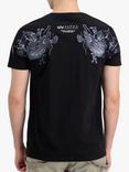 Alpha Industries Dragon Print T-Shirt, 515 Black Black