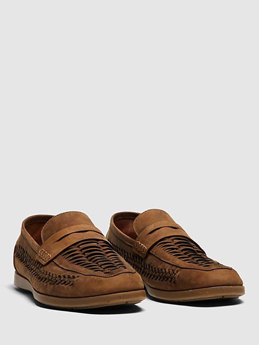 Product image 9 of 9, which shows Rodd & Gunn Gisborne Huarache Leather Slip On Loafers, Tropical Birch, 6