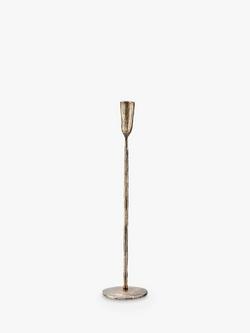 nkuku Mbata Dinner Candlestick - view 2, Antique Brass