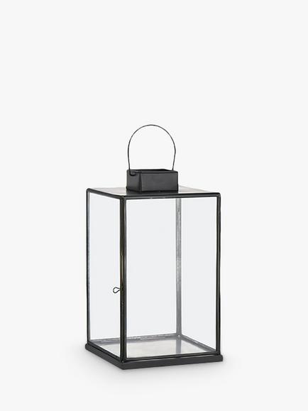 nkuku Sia Lantern Candle Holder, Antique Black - view 2, Antique Black