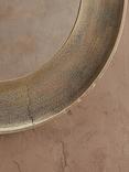 nkuku Yakira Round Wall Mirror, Antique Brass