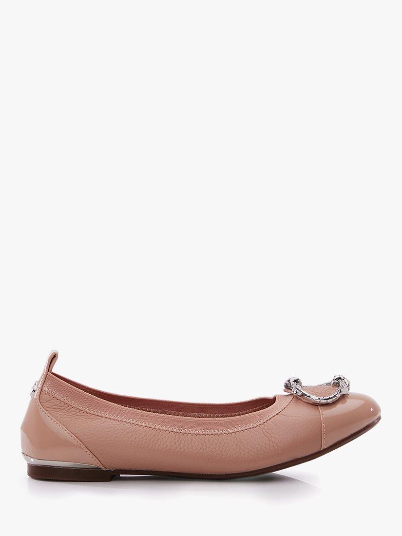 Moda in Pelle Fairy Leather Ballet Pumps, Cameo