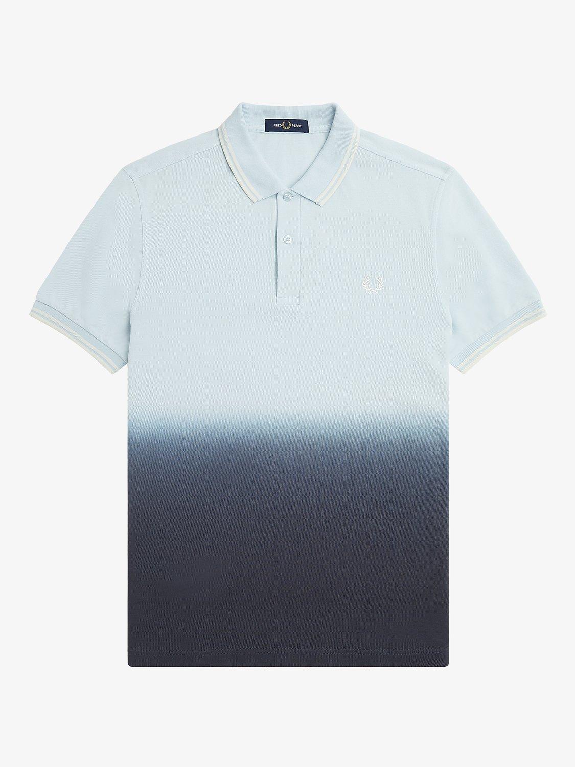 Fred Perry Ombre Polo Shirt, Light Ice, S