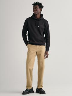 GANT Organic Cotton Blend Twill Chinos, Khaki - view 2, 