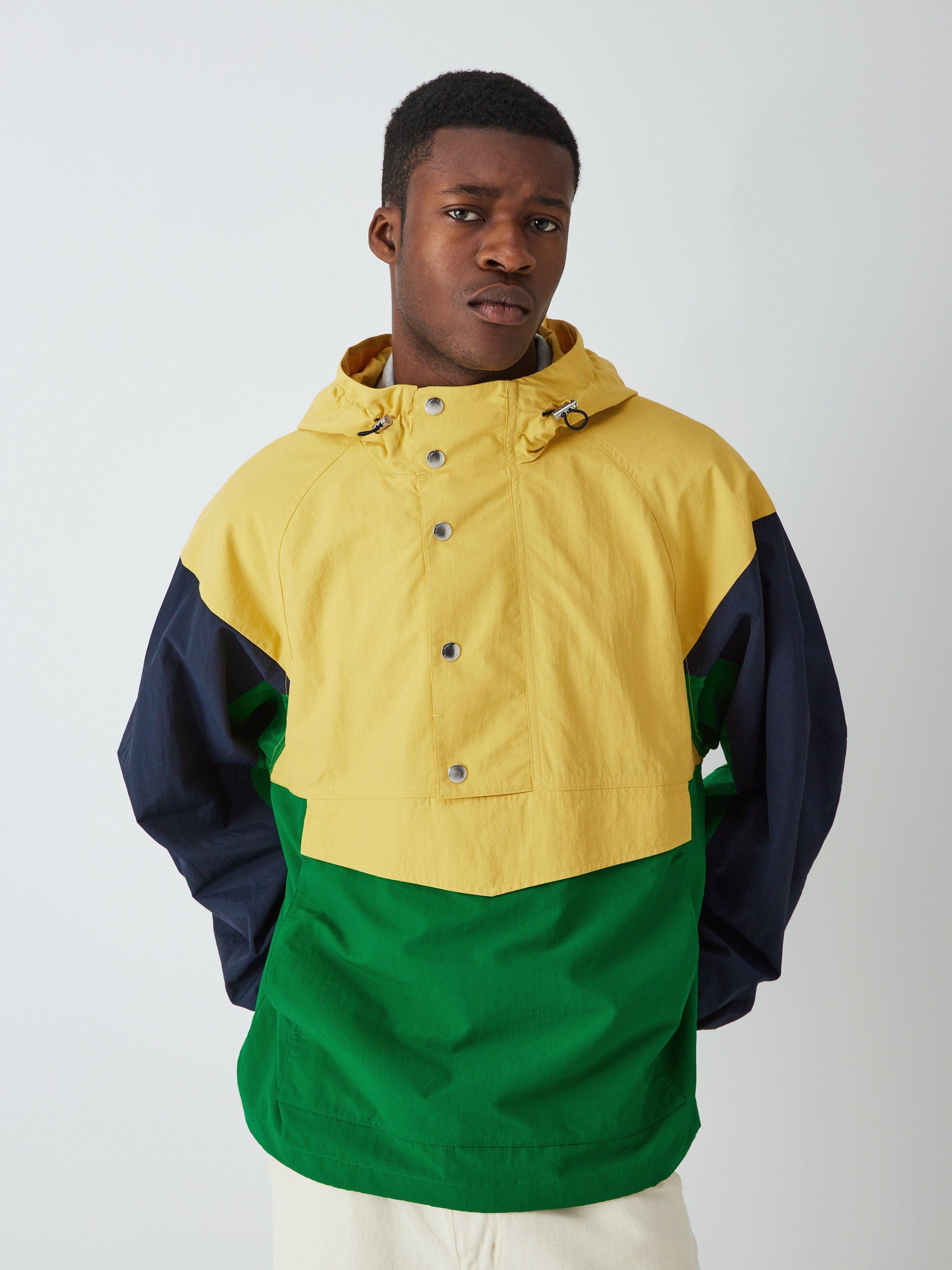 GANT Colour Block Anorak, Parchment Yellow