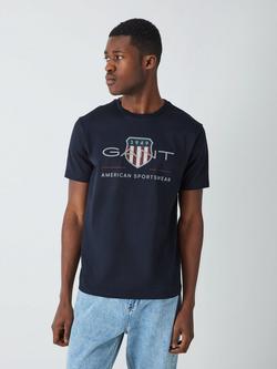 GANT Archive Shield Logo T-Shirt, Navy