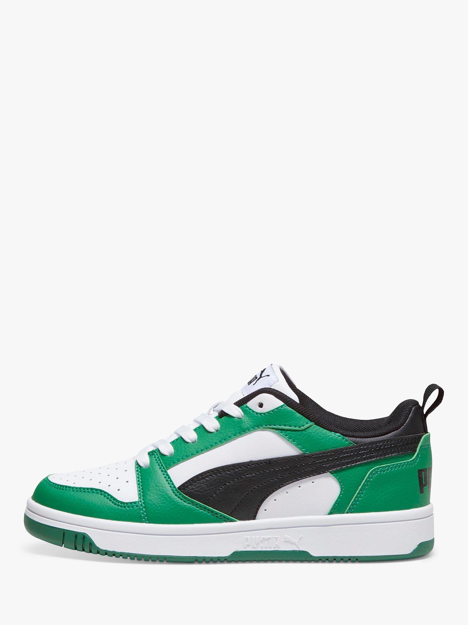 PUMA Kids' Rebound V6 Low Trainers, Green