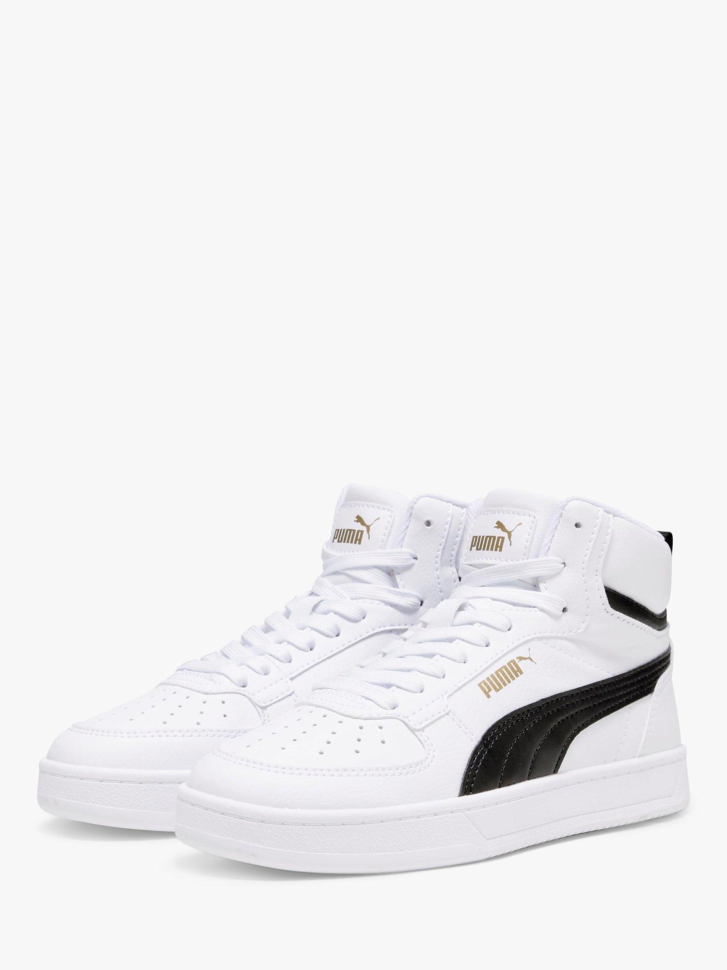 PUMA Kids' Caven 2.0 Lace Up High Top Trainers, White