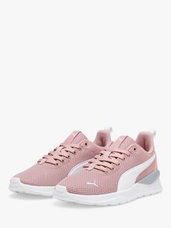 PUMA Kids' Anzarun Lite Lace Up Trainers, Pink