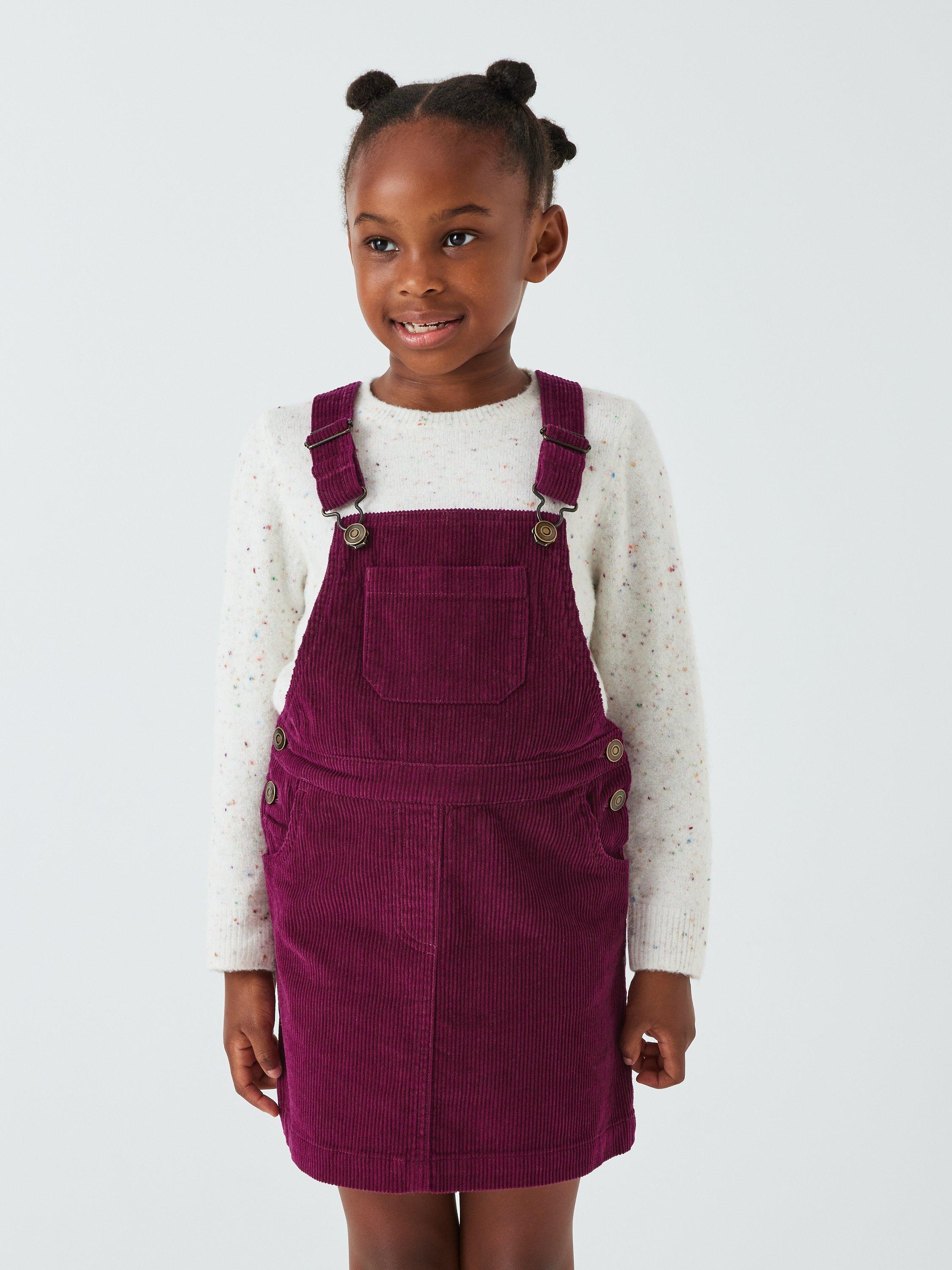 John Lewis Kids' Plain Corduroy Pinafore Dress