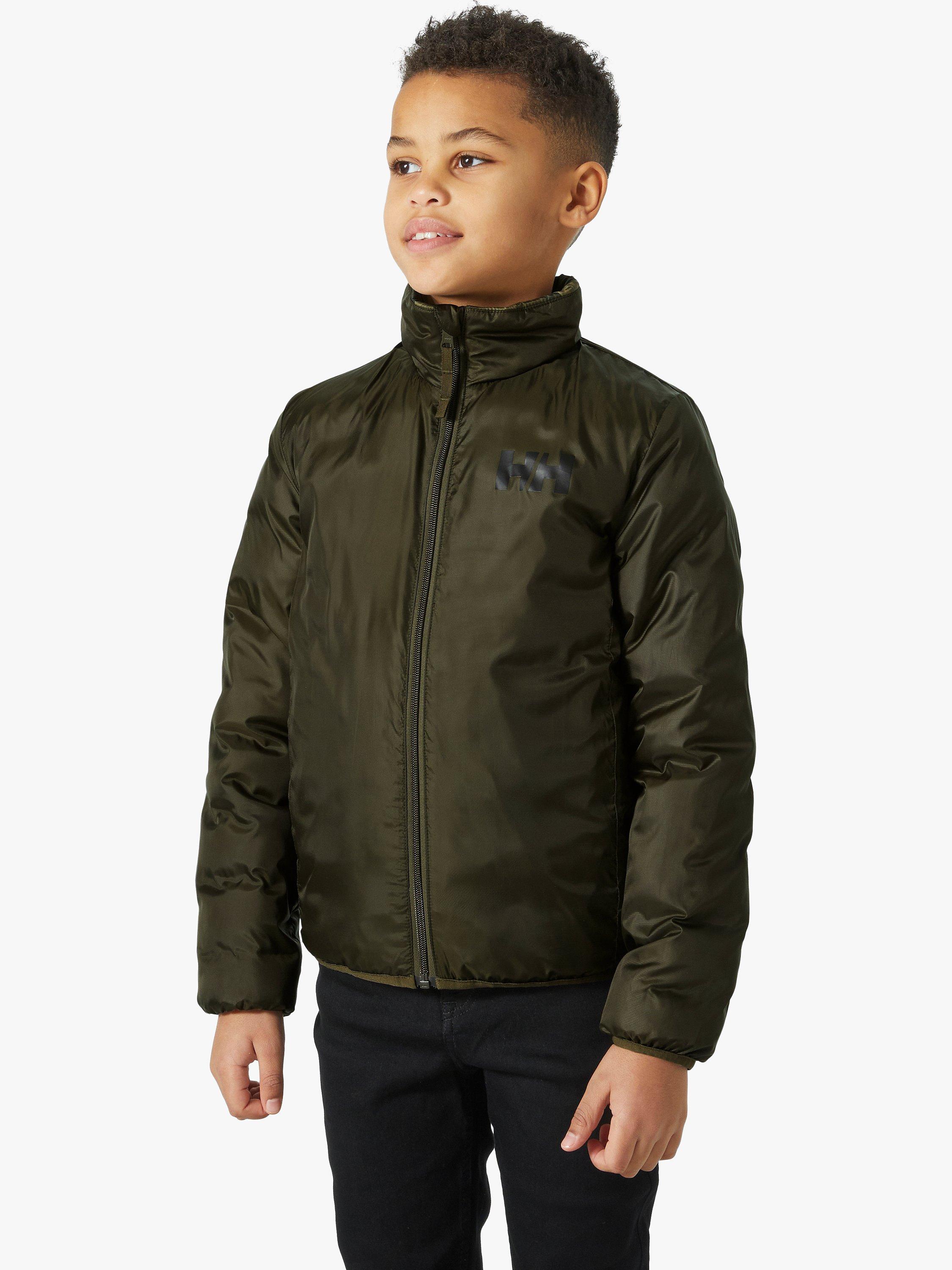 Product image 4 of 10, which shows Helly Hansen Kids' Marka Jacket, Utility Green, 14 years