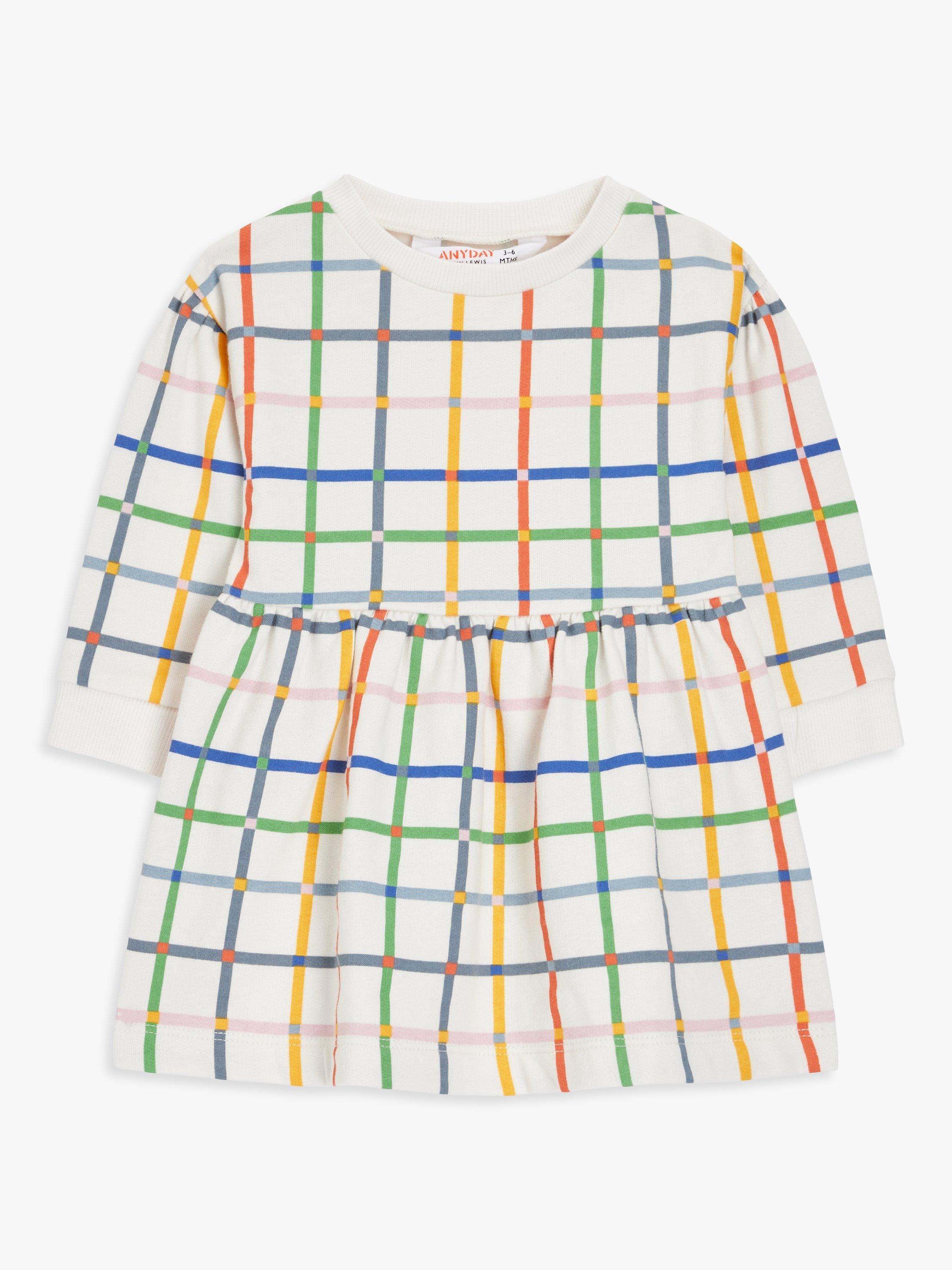 John Lewis ANYDAY Baby Check Dress, Multi