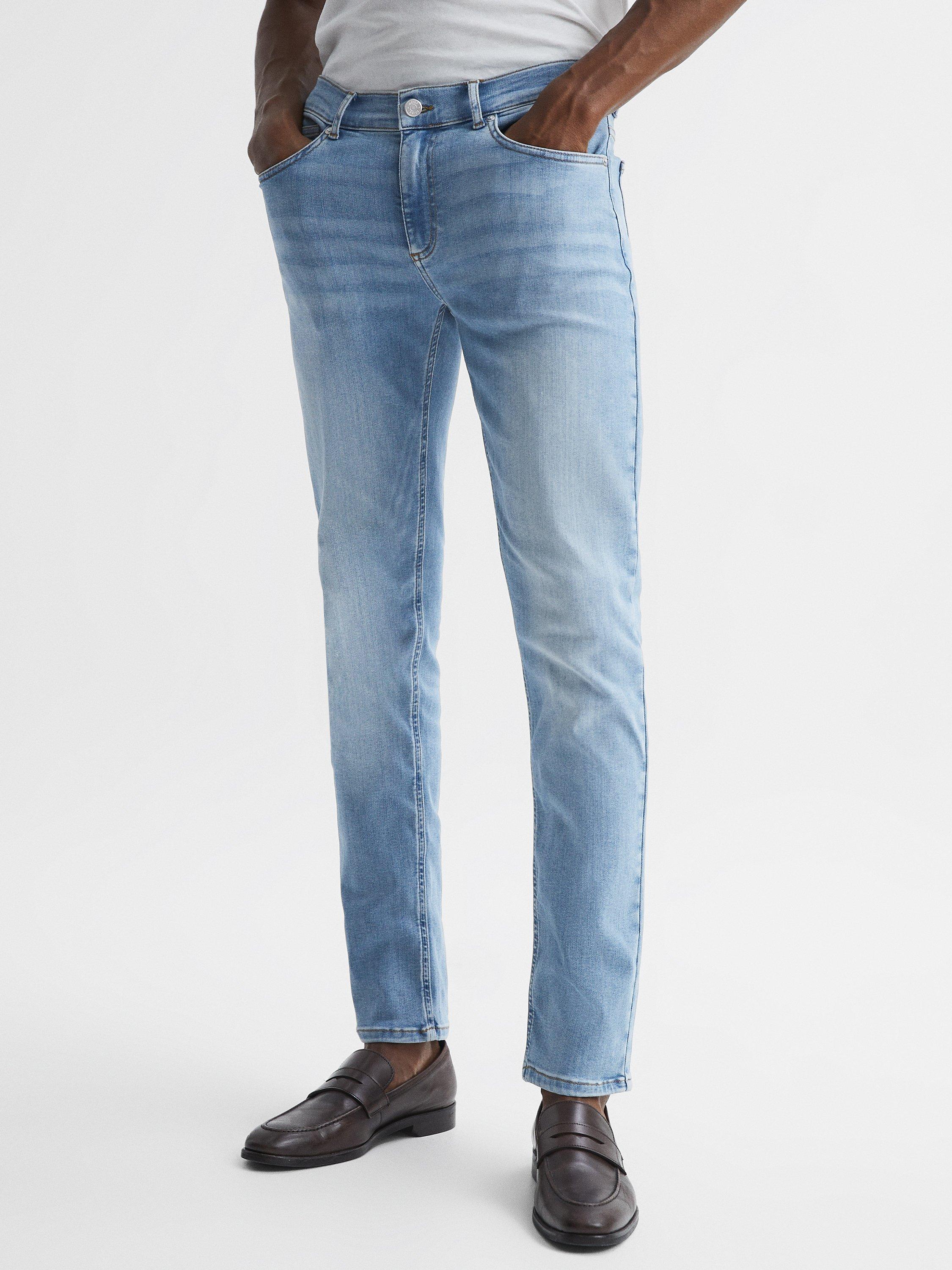Reiss Aniston Slim Jeans, Light Wash