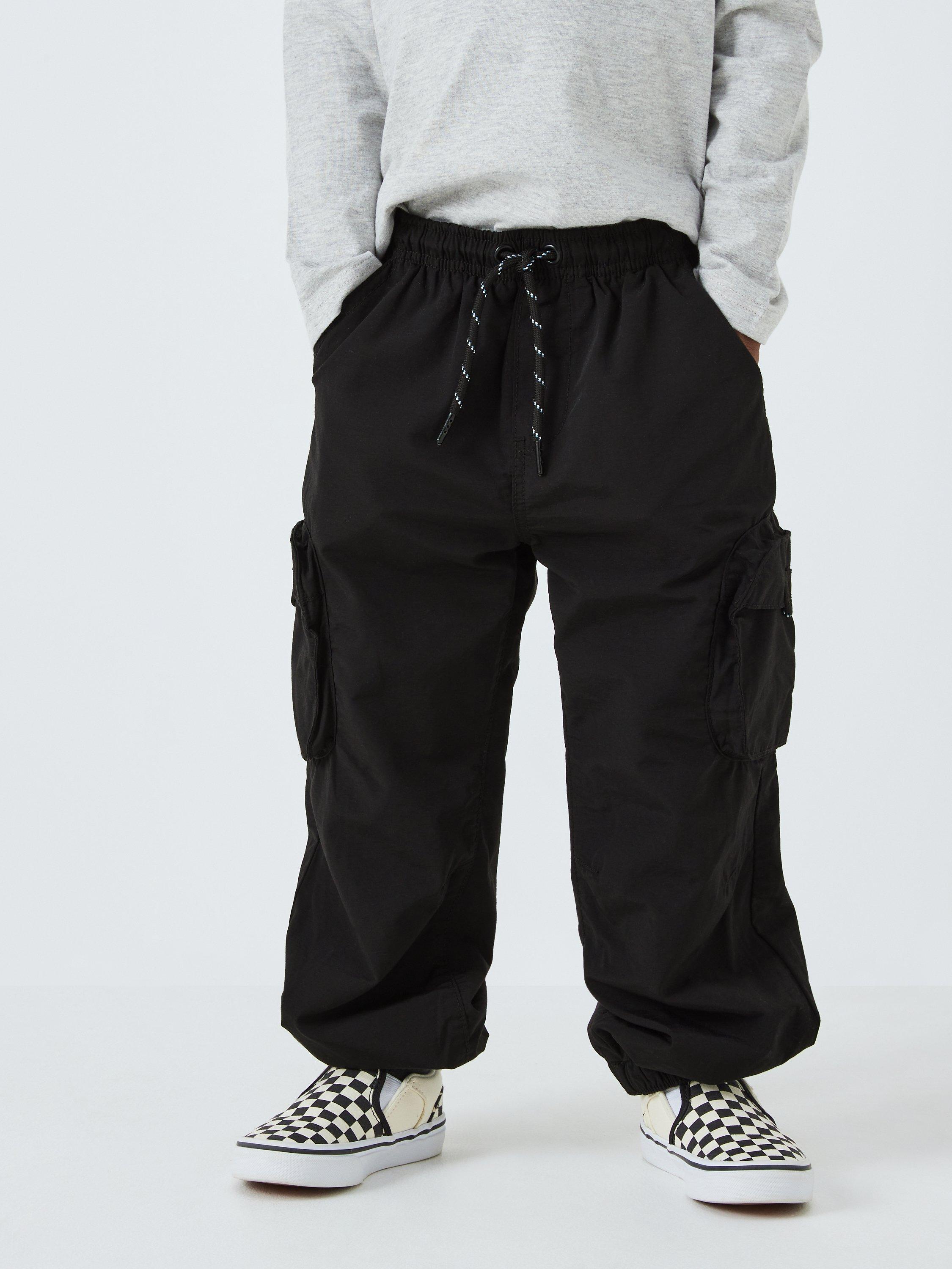 John Lewis Kids' Plain Jersey Lined Cargo Trousers
