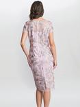 Gina Bacconi Edna Embroidered Dress, Blush