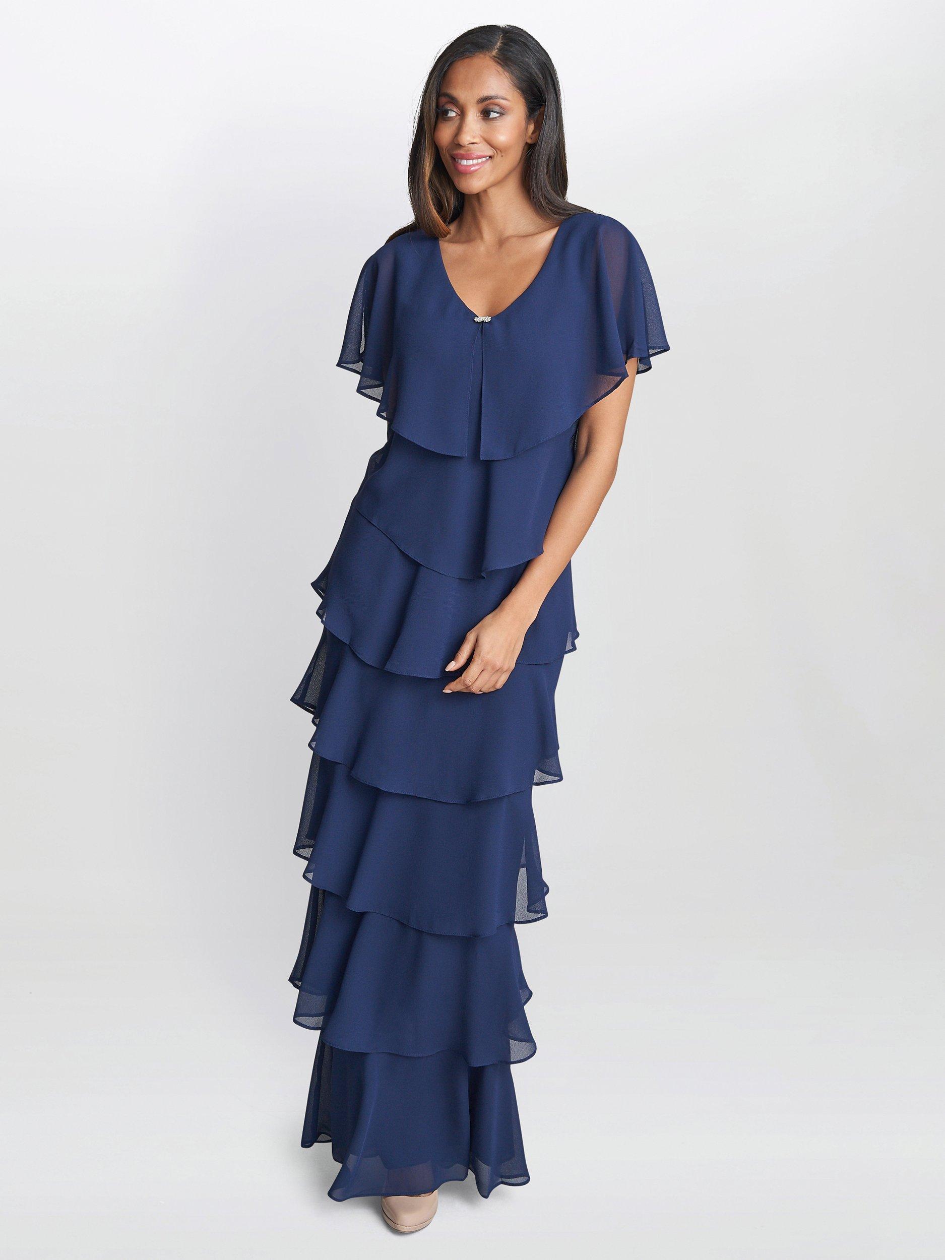 Gina Bacconi Catherine Tiered Dress