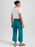 Hobbs Jacqui Crop Trousers, Lagoon Green