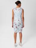 Hobbs Petite Fiona Floral Shift Dress, Pale Blue/Multi