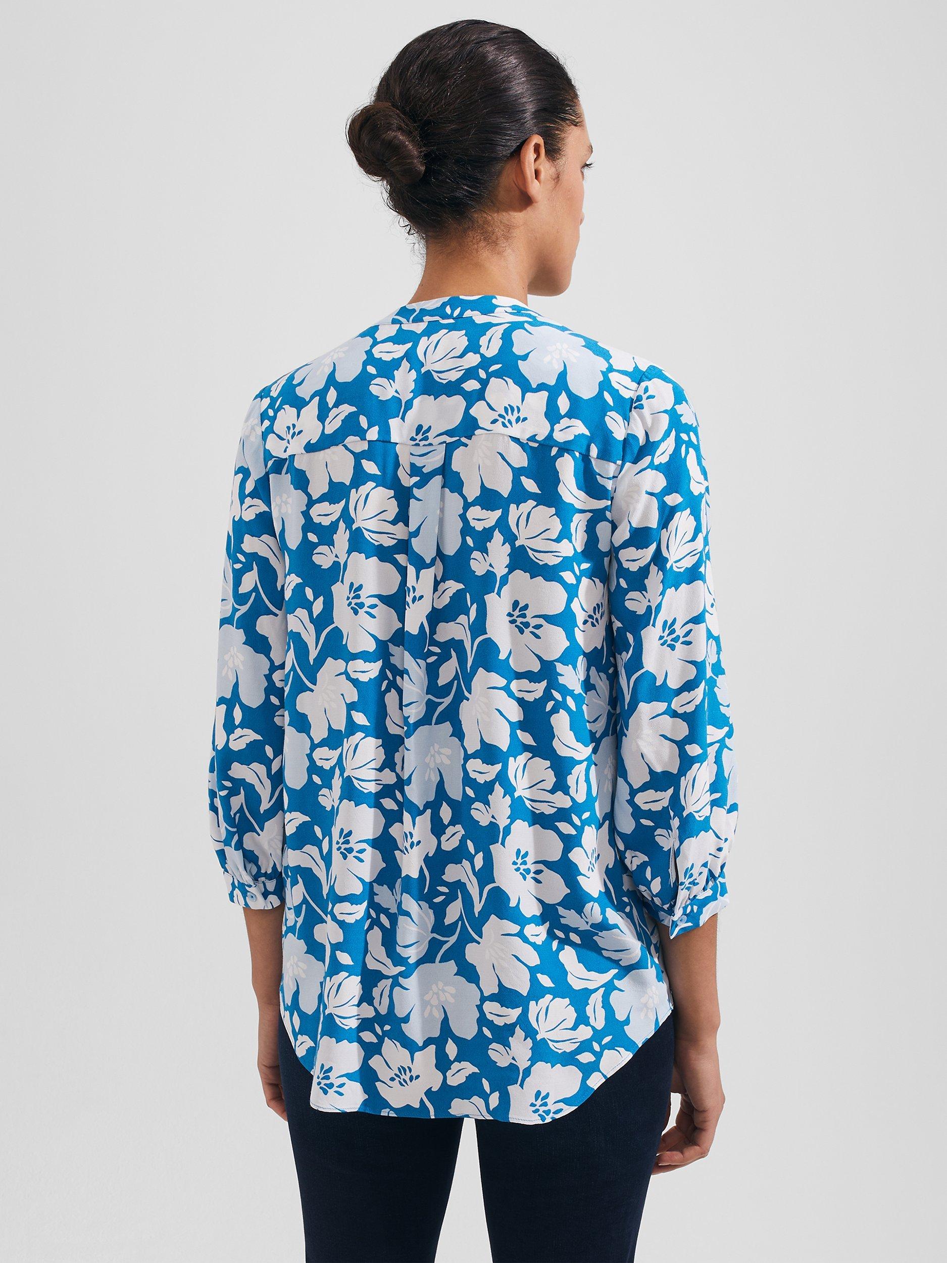 Hobbs Essie Floral Blouse , Imperial Blue, 6