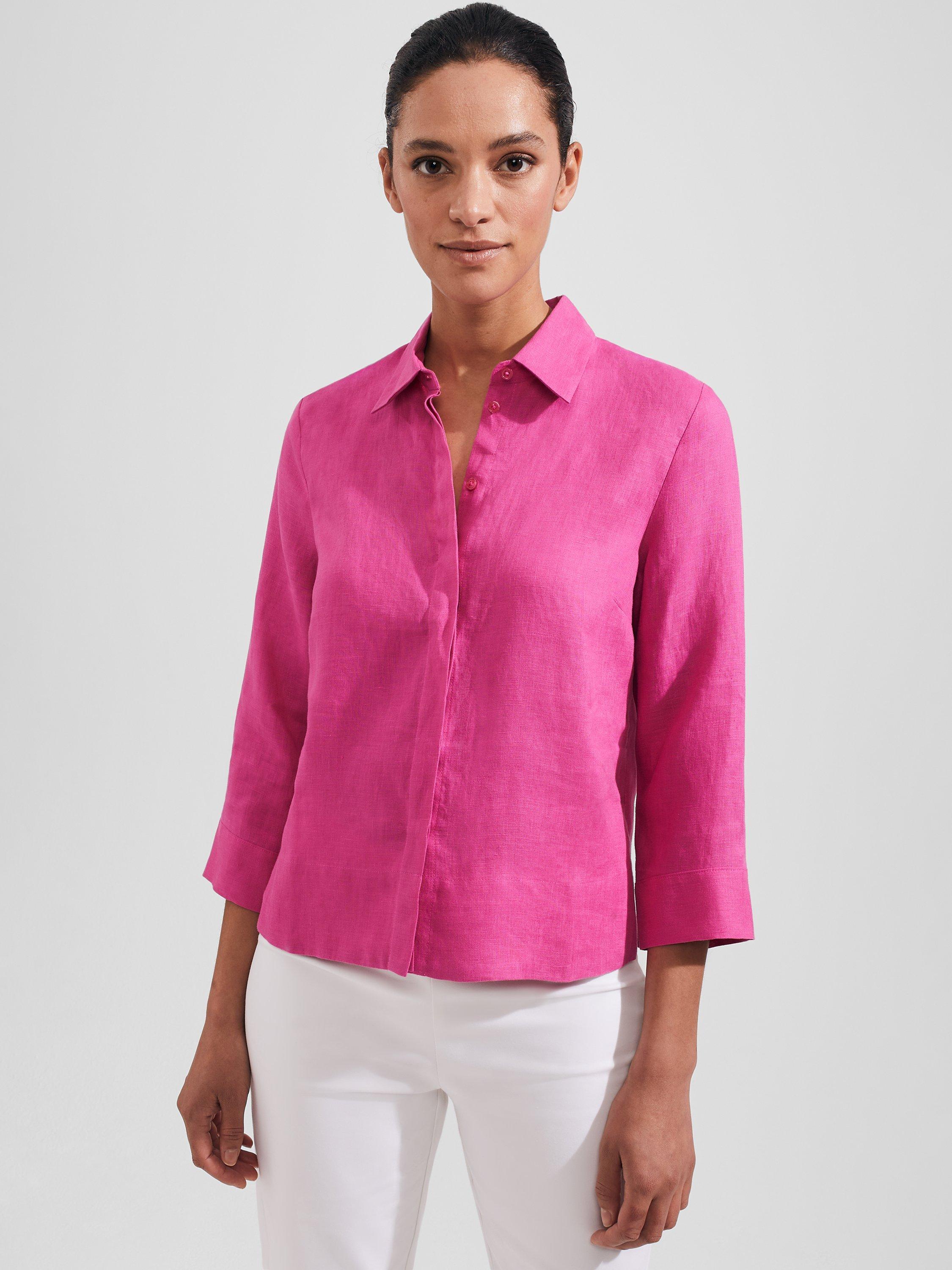 Hobbs Nita Shirt, Fuchsia