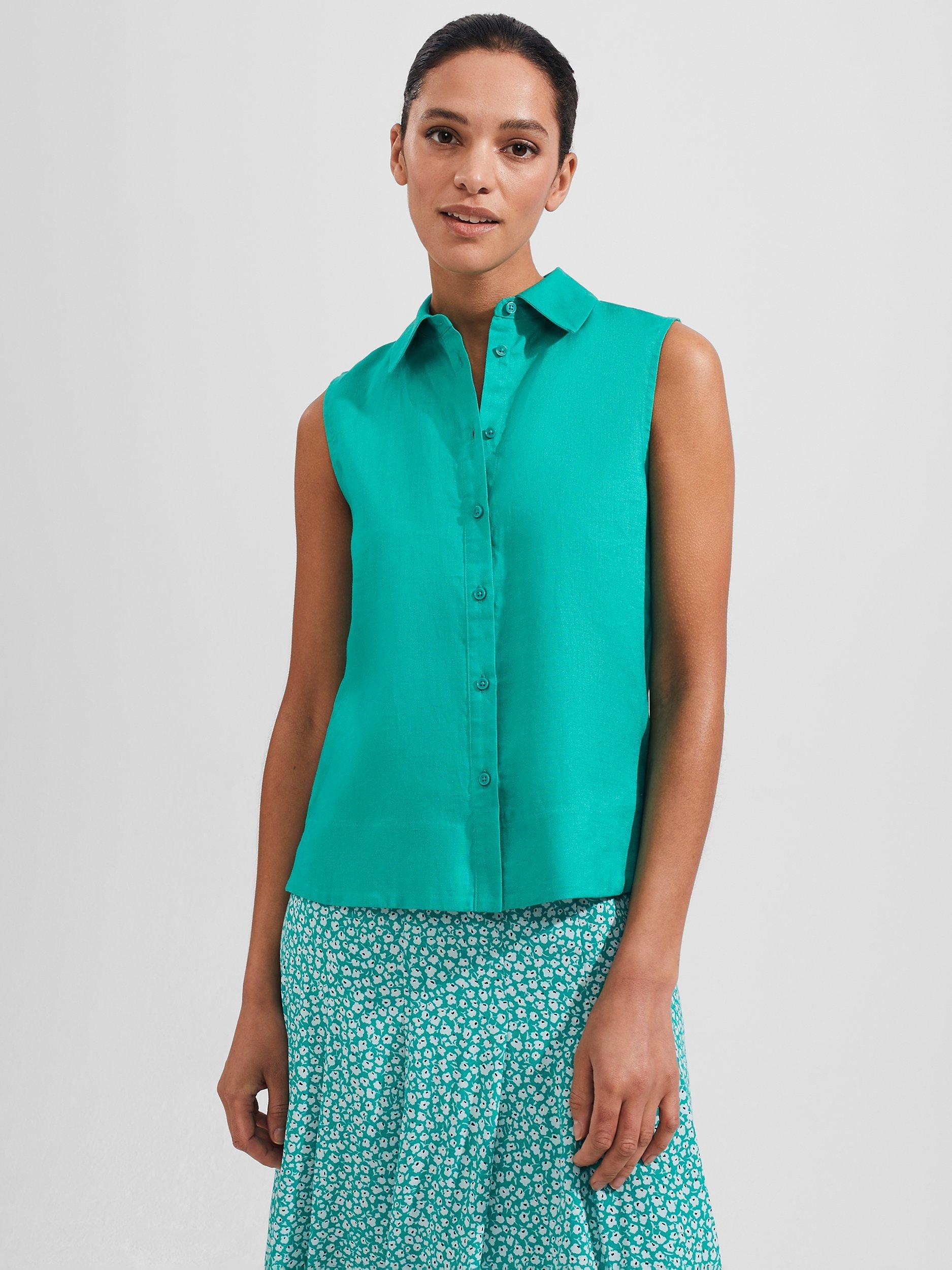 Hobbs Salem Linen Sleeveless Top