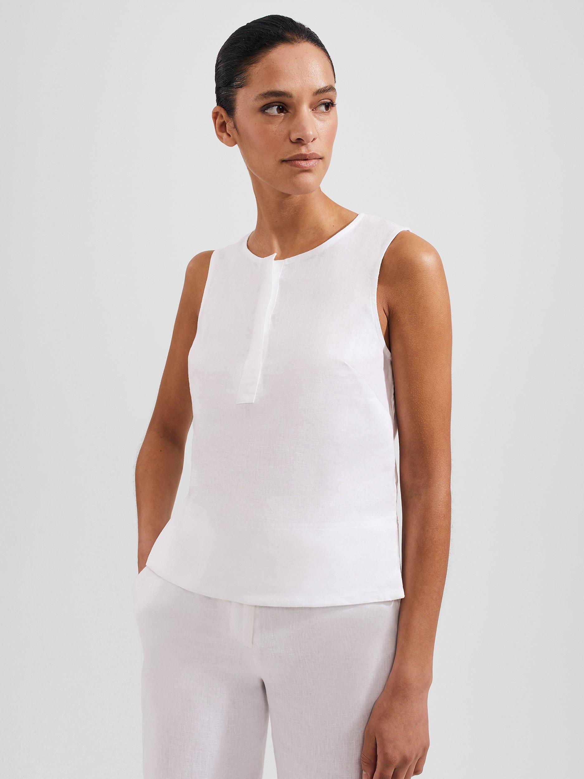 Hobbs Alma Sleeveless Top, White