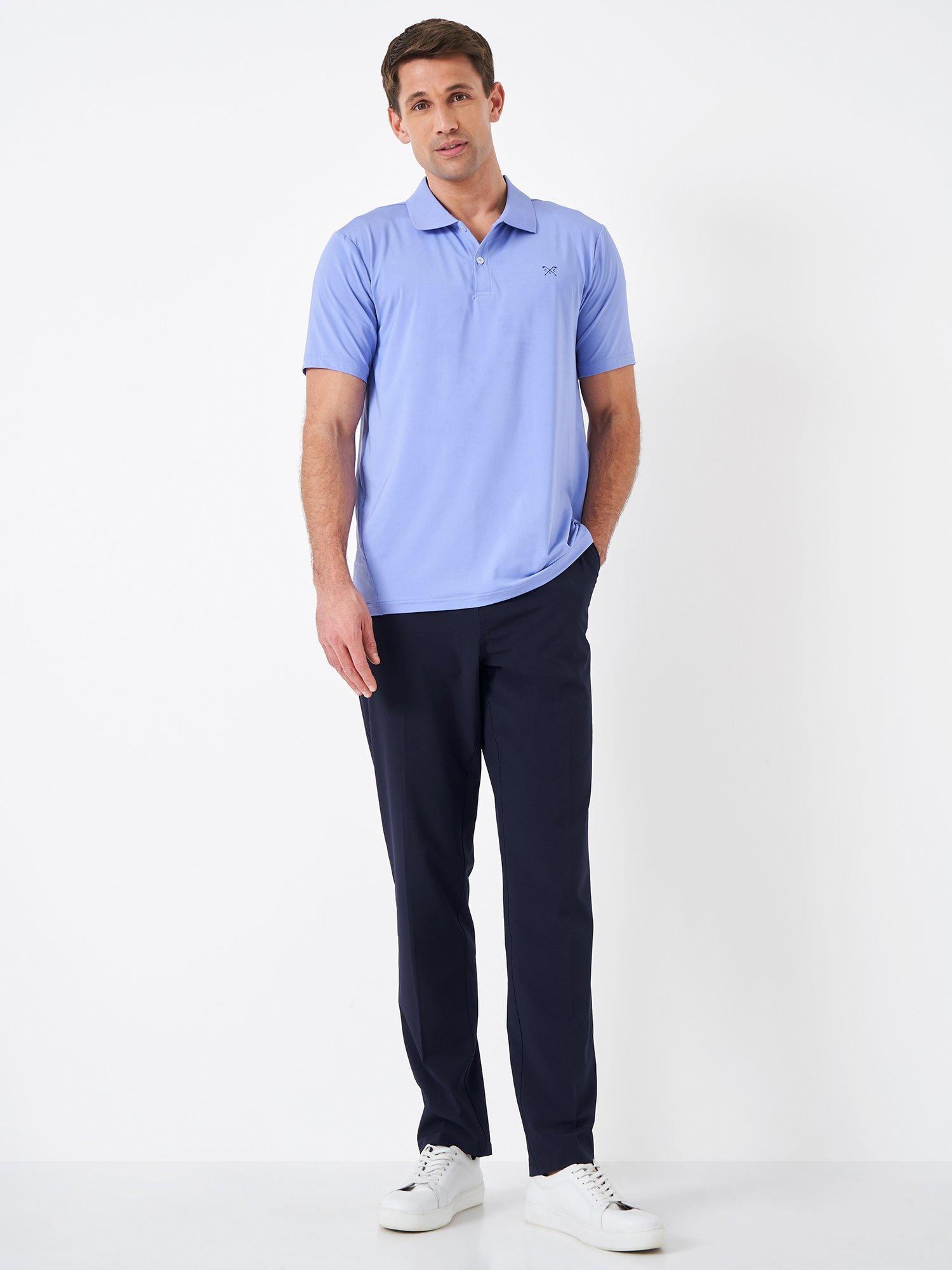 Crew Clothing Straight Fit Golf Chinos, Navy Blue
