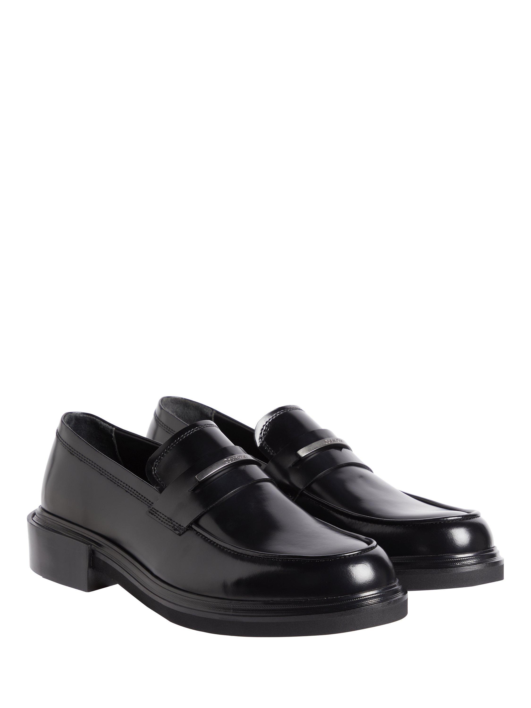 Calvin Klein Leather Moccasins Black