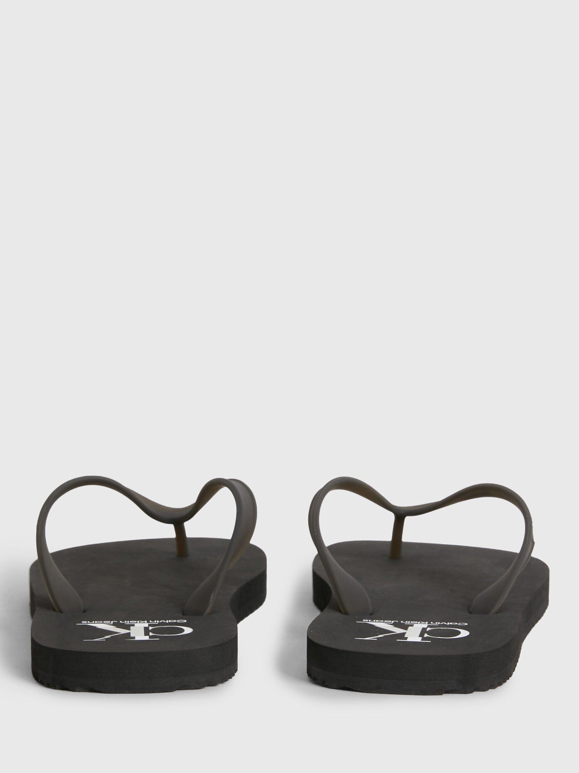 Product image 2 of 6, which shows Calvin Klein Beach Sandals, Black, 6.5