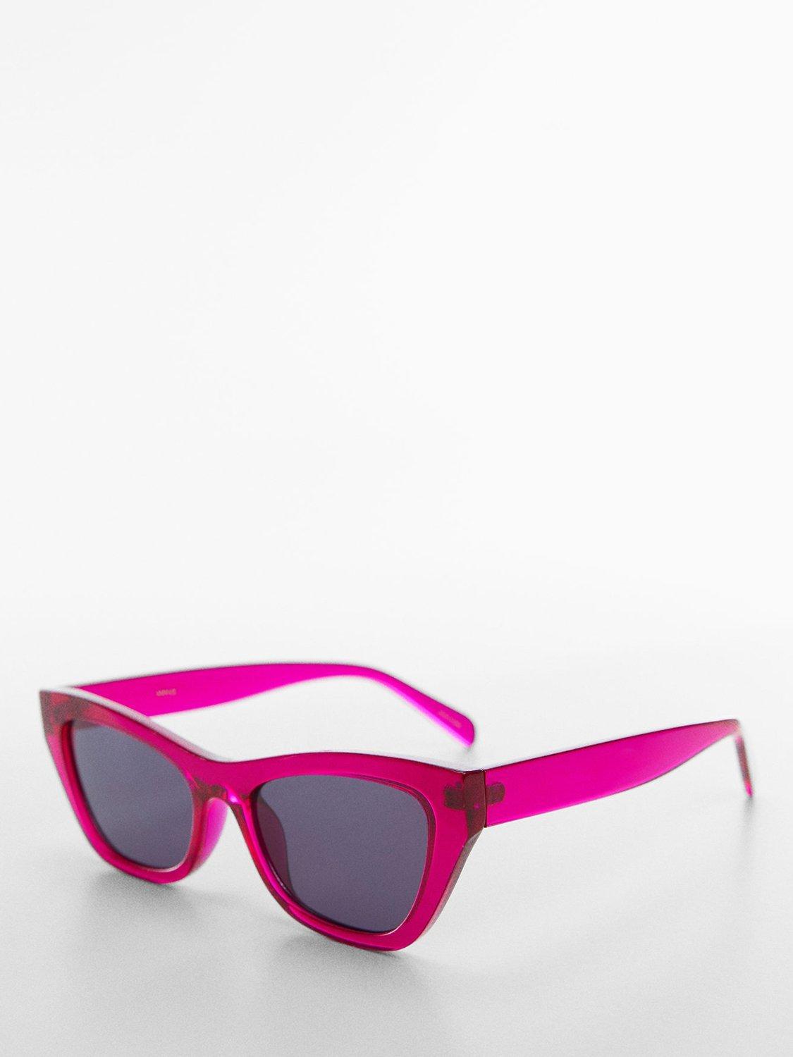 Mango Marta Sunglasses, Bright Pink, One Size