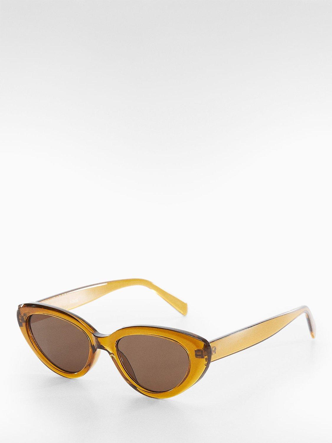 Mango Miriam Sunglasses, Yellow, One Size