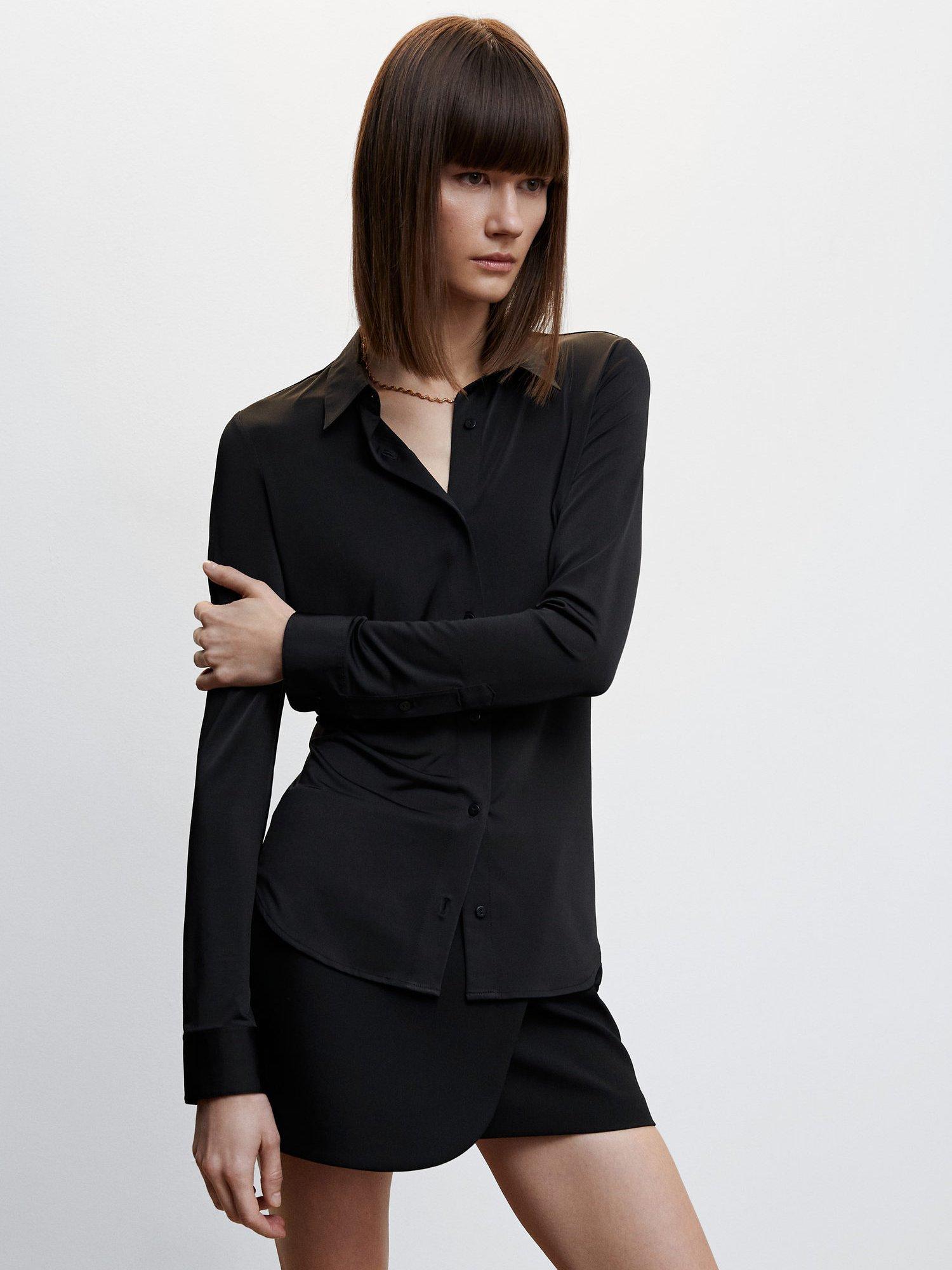 Mango Sipi Shirt, Black