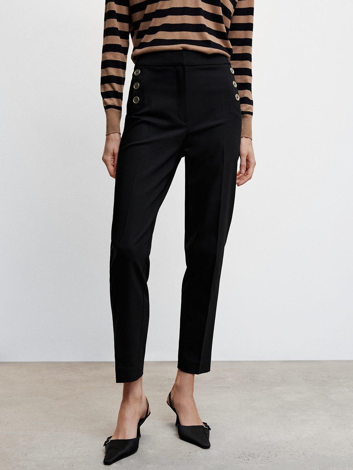 Mango Button Trousers