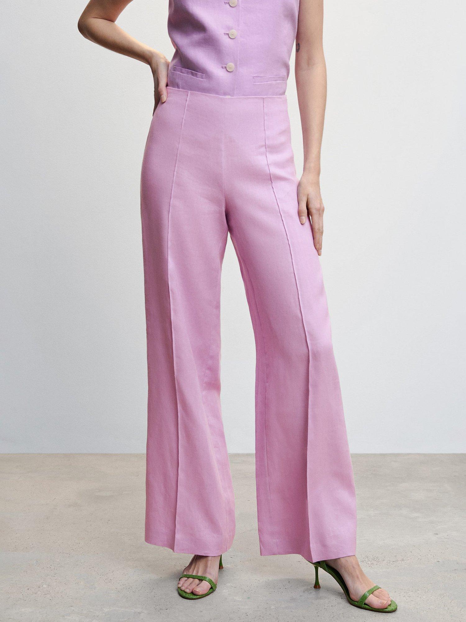 Mango Watson Trousers, Pastel Purple