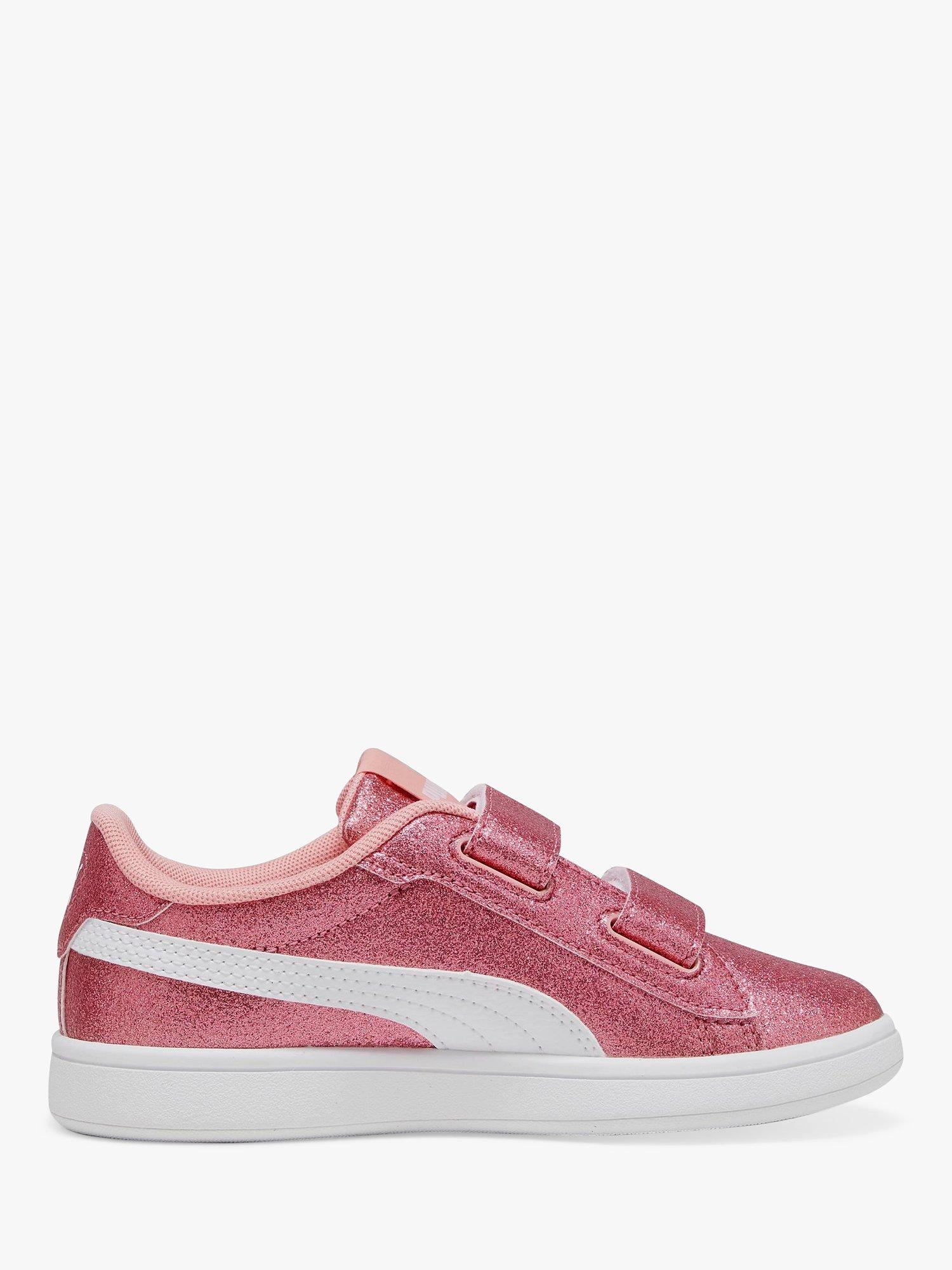 PUMA Kids Smash 3.0 Glam PS Riptape Trainers Pink