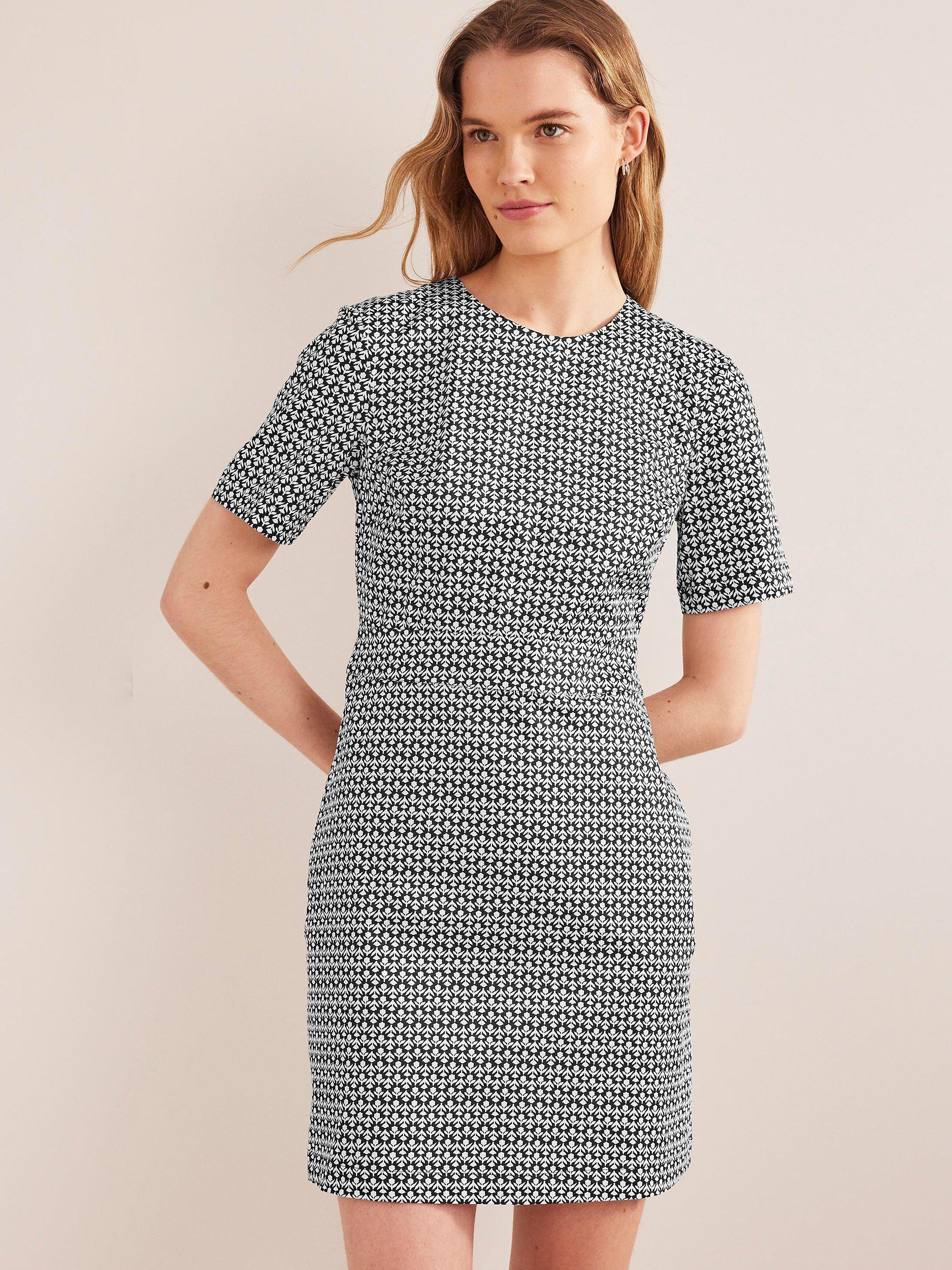 Boden Tulip Shift Dress, Black