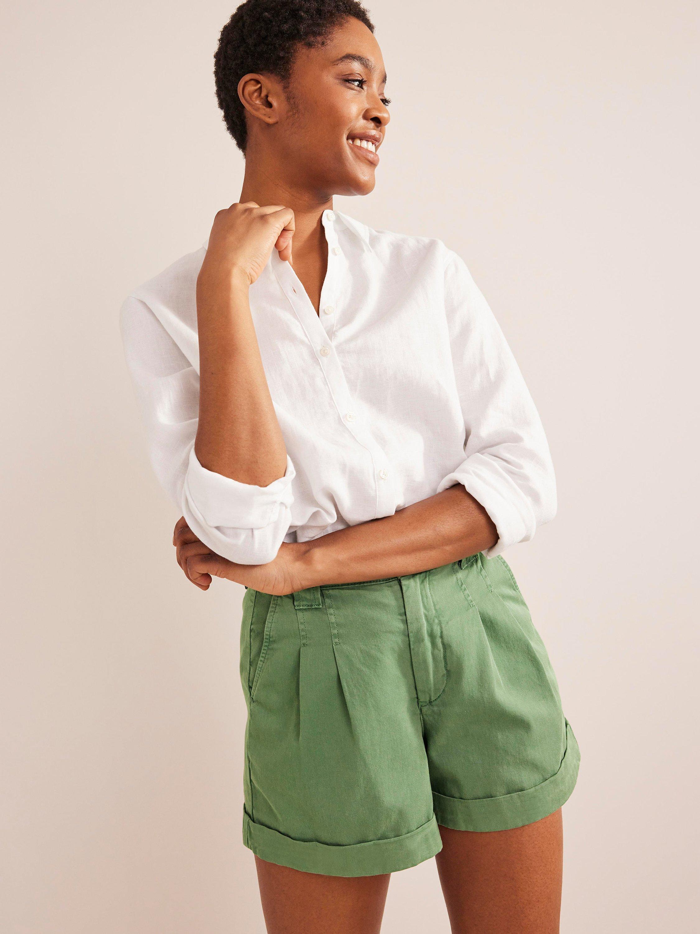 Boden Casual Cotton Shorts, Seaspray
