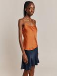 Ghost Jana Satin Camisole Top, Marmalade