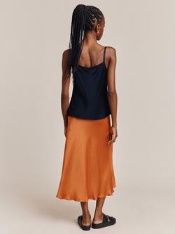 Ghost Jana Satin Camisole Top - view 2, Navy