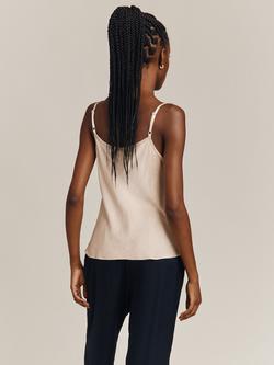 Ghost Jana Satin Camisole Top - view 2, Stone