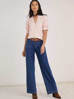 Baukjen Noa Ruffle Collar Blouse, Powder Pink