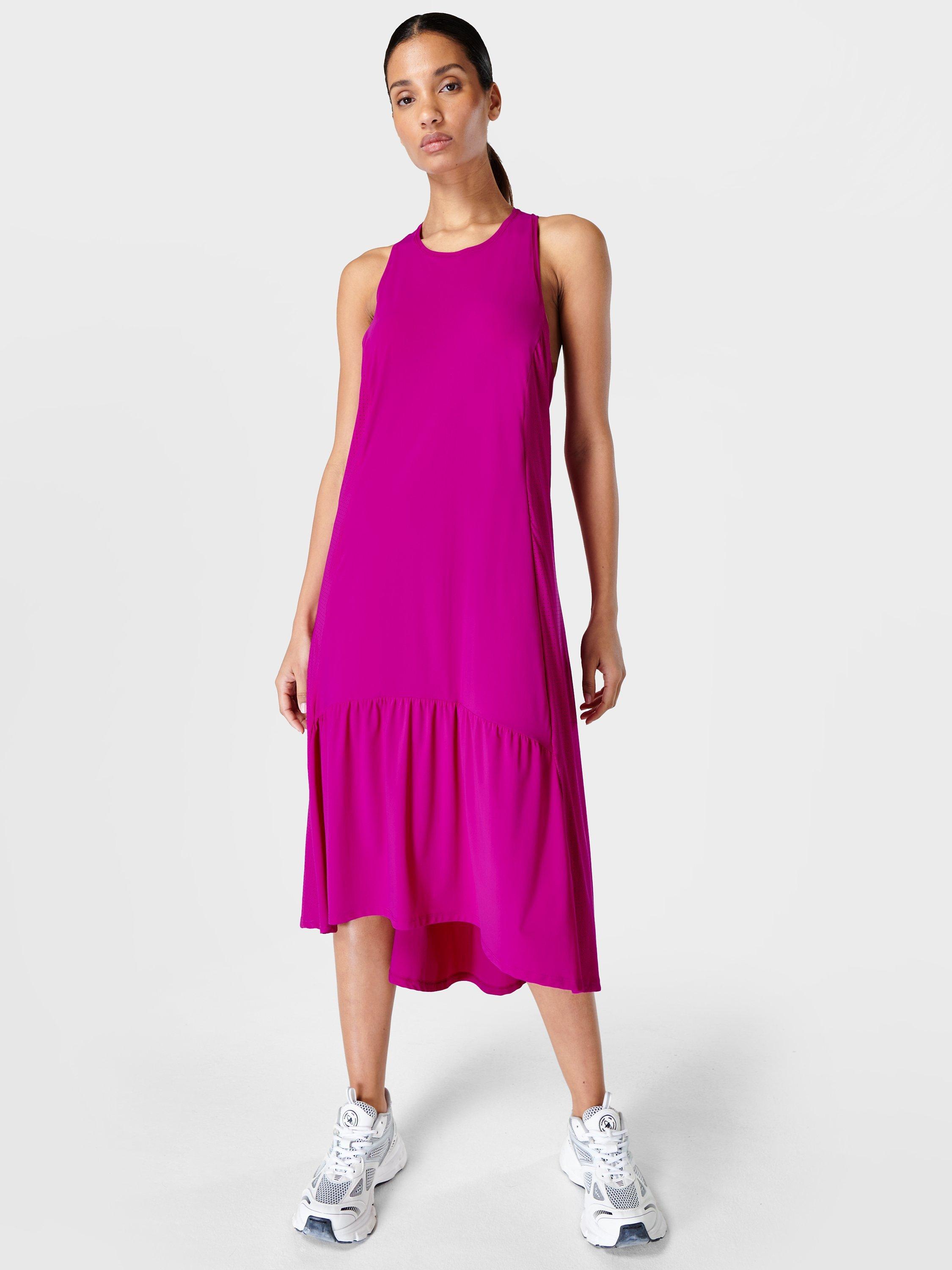 Sweaty Betty Ace Midi Dress, Malbec Purple