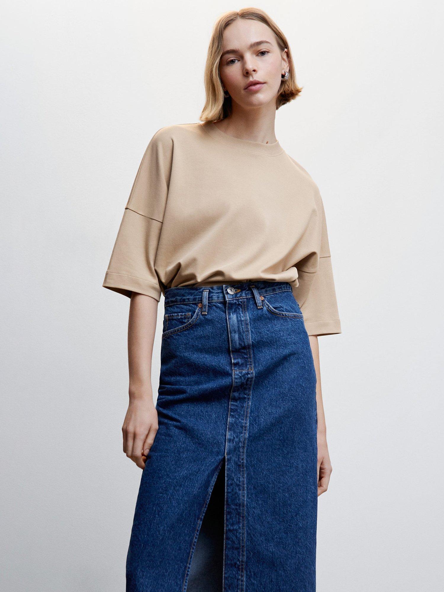 Mango Curve Sita Oversized Cotton T-Shirt