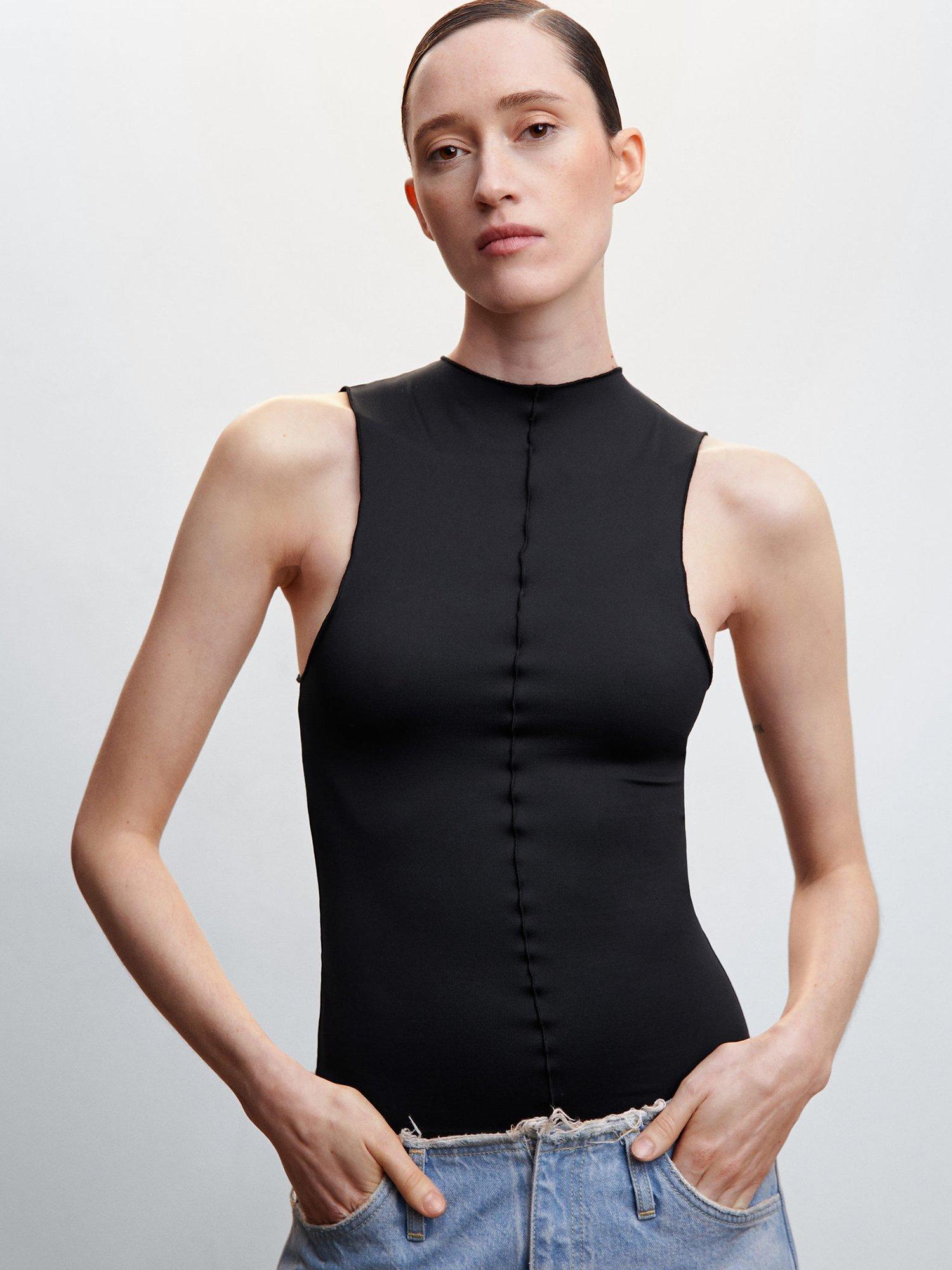 Mango Trisha Seam Detail Tank Top